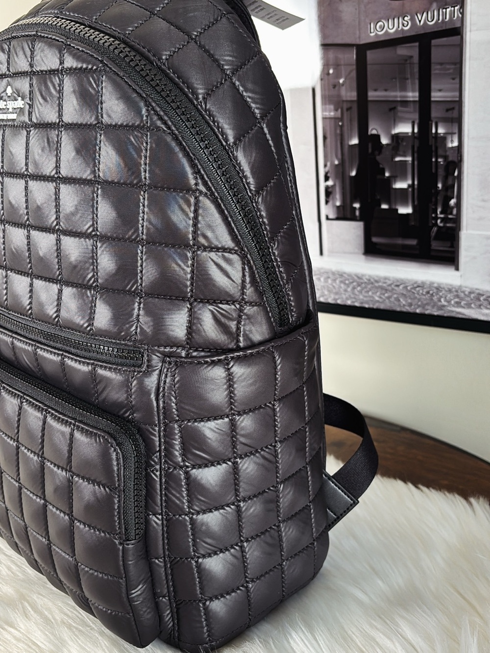 kate spade Quilted Black Backpack - Picture 2 of 8